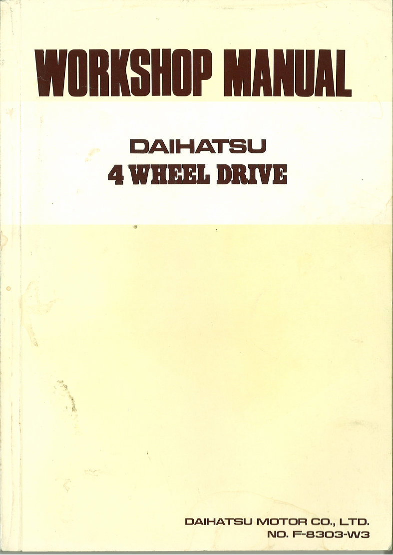 Daihatsu Taft F50 2.2L Diesel Blizzard Complete Workshop Service Repair Manual preview img 1