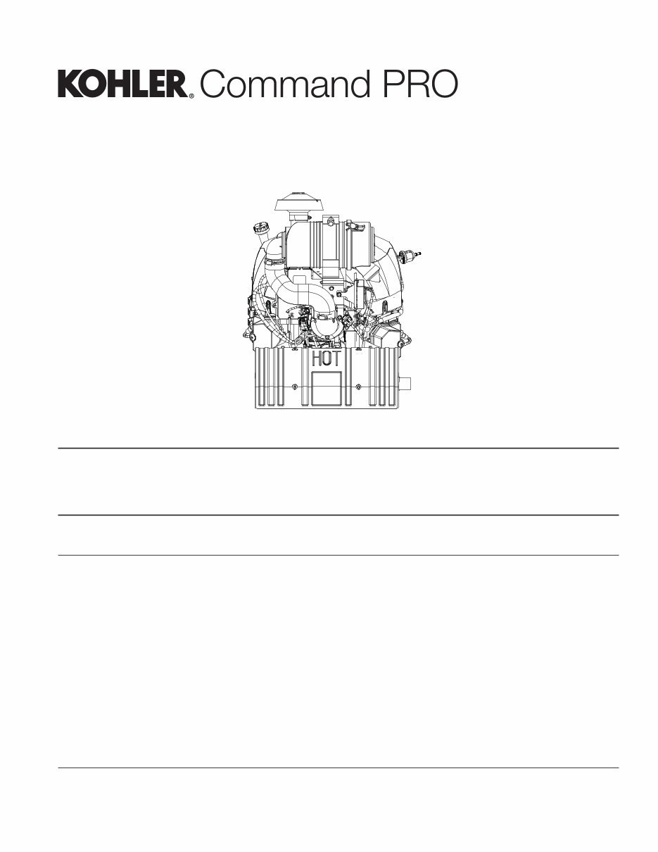 Kohler ECV980 Engine Full Service Repair Manual preview img 1