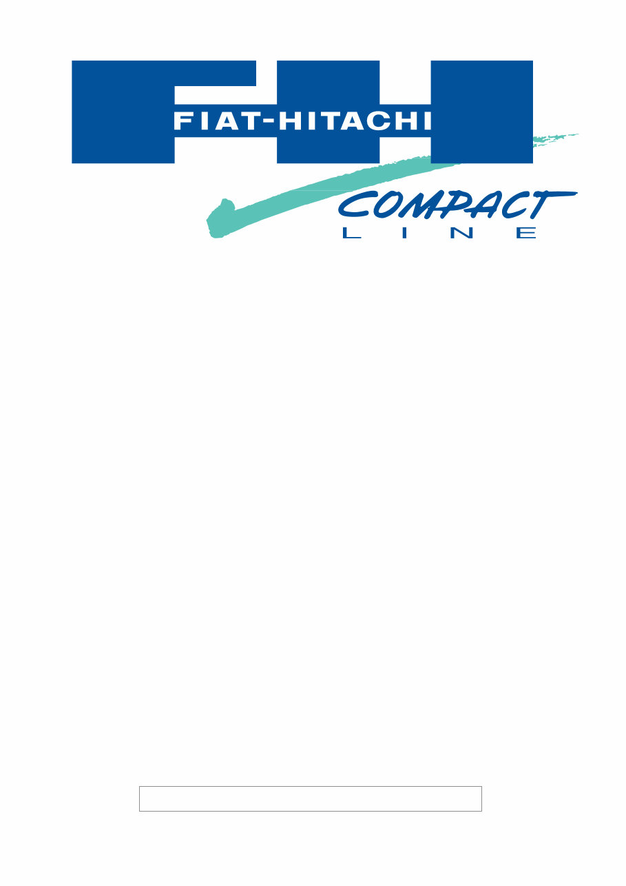 Fiat Hitachi FB90.2 FB100.2 FB110.2 FB200.2 Service Manual preview img 1
