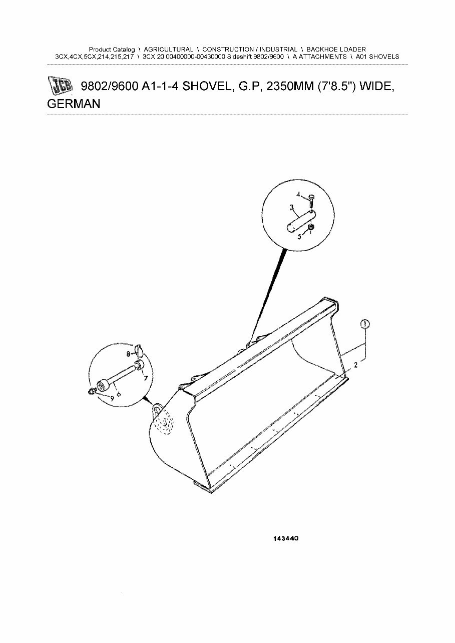 JCB 3CX SMT 35 BACKHOE Loader Parts Catalog Manual (SER. NUMBER 00400000-00430000) preview img 2