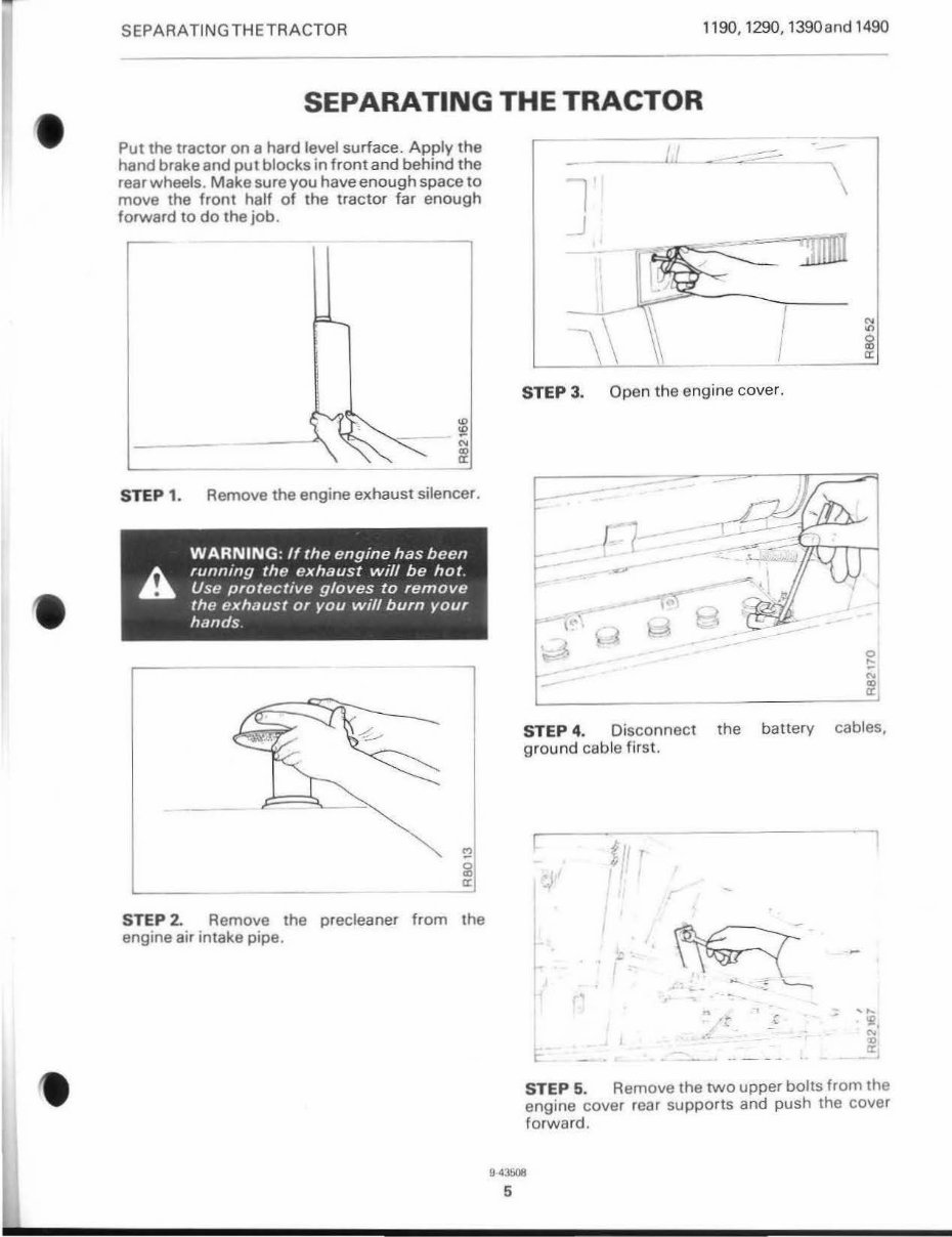 Case IH 1190/1194/1290/1390/1394 Tractors OEM Service & Repair Manual preview img 10