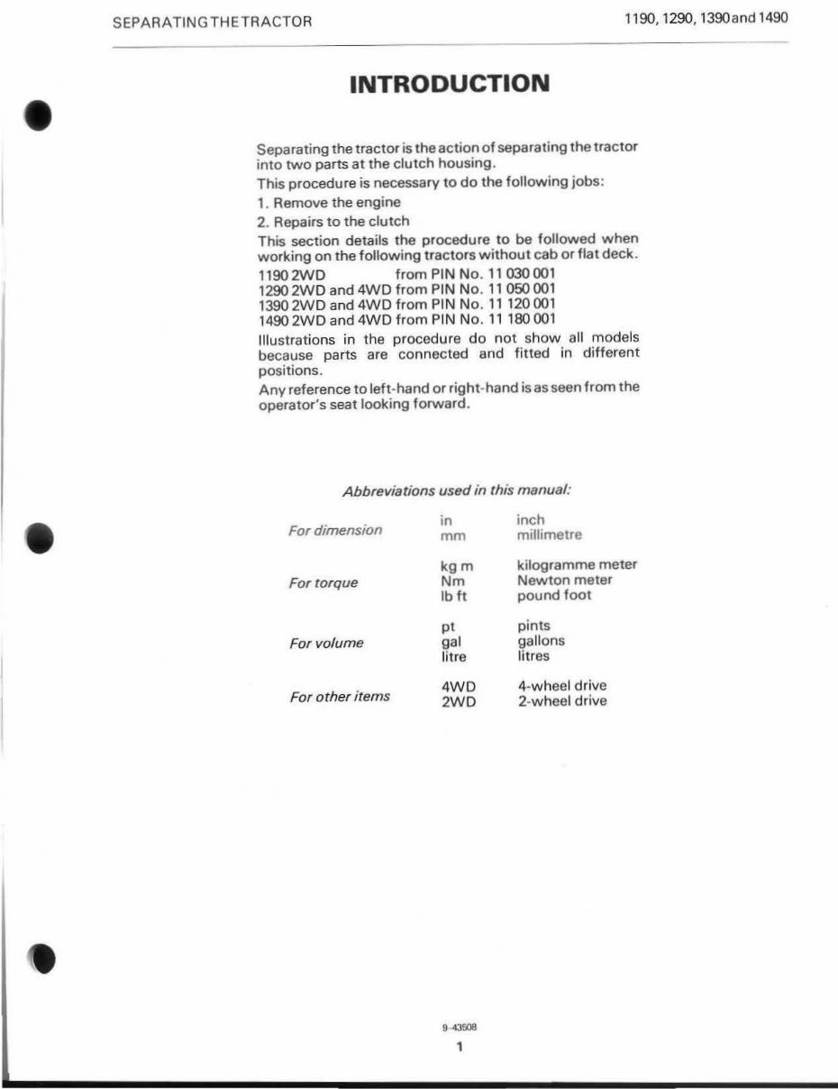 Case IH 1190/1194/1290/1390/1394 Tractors OEM Service & Repair Manual preview img 6