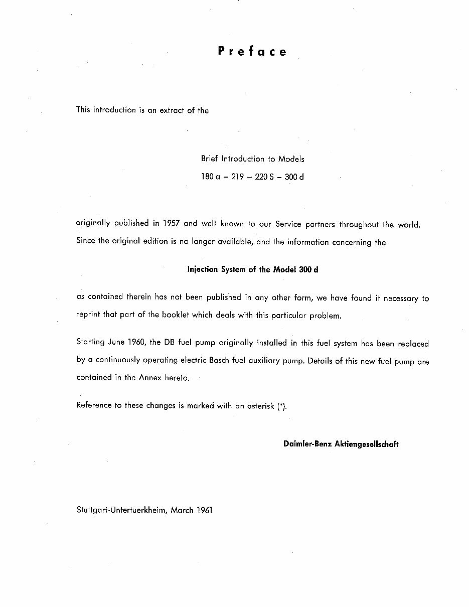 1952-1958 Mercedes-Benz 300S/300Sc (W188) Service & Repair Manual preview img 1