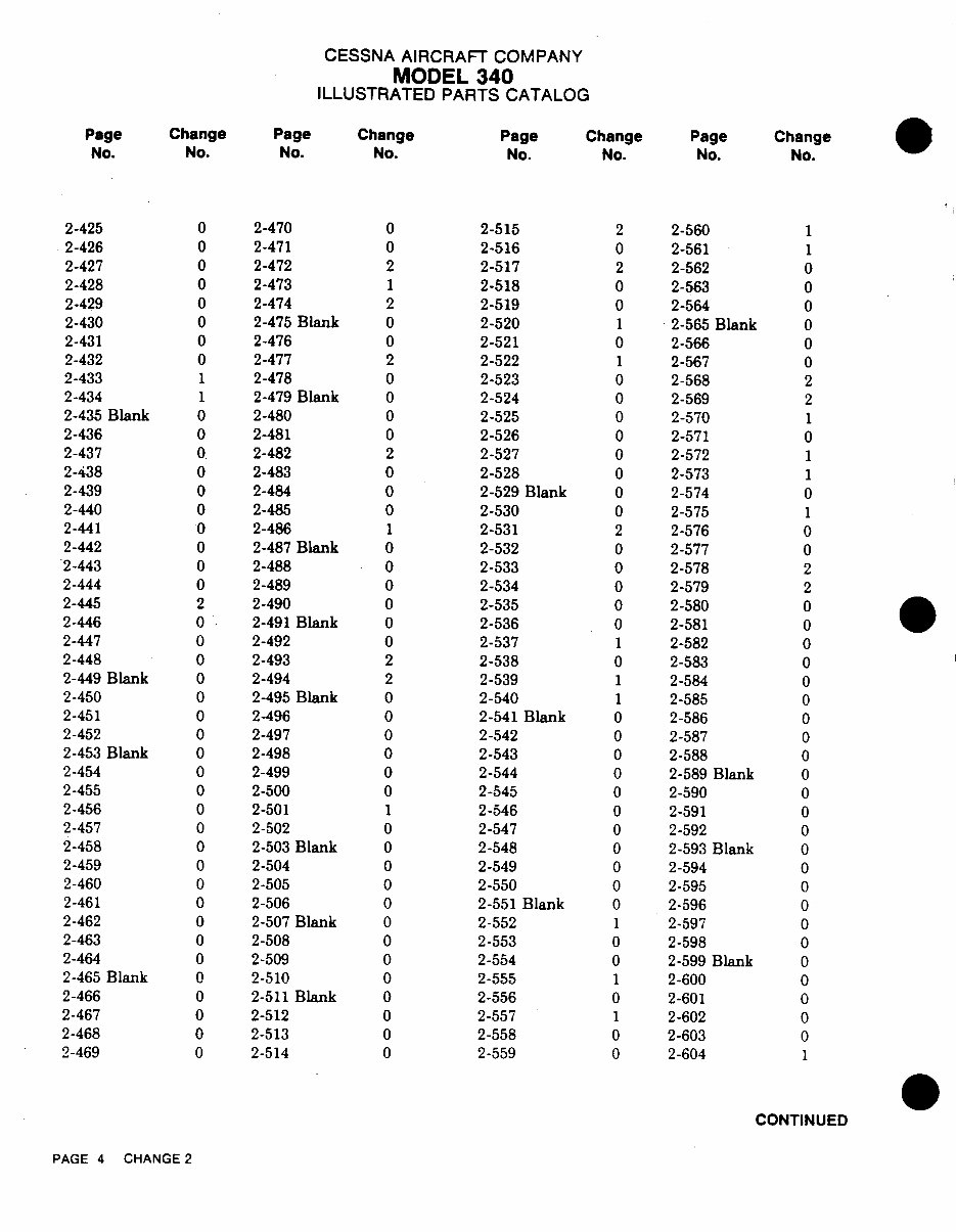 1972-1980 Cessna 340 IPC Parts Catalog (P653-2-12) preview img 8