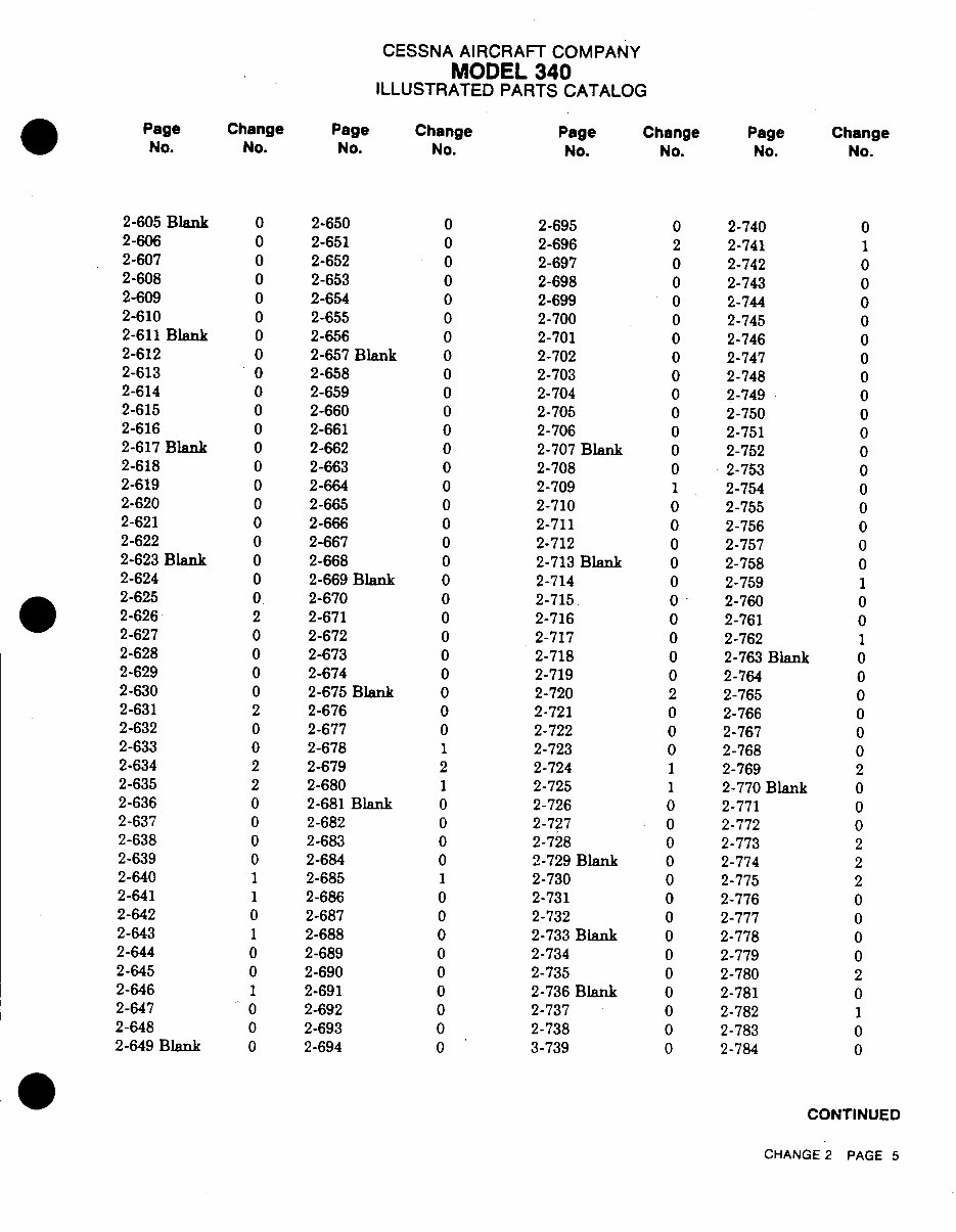1972-1980 Cessna 340 IPC Parts Catalog (P653-2-12) preview img 9