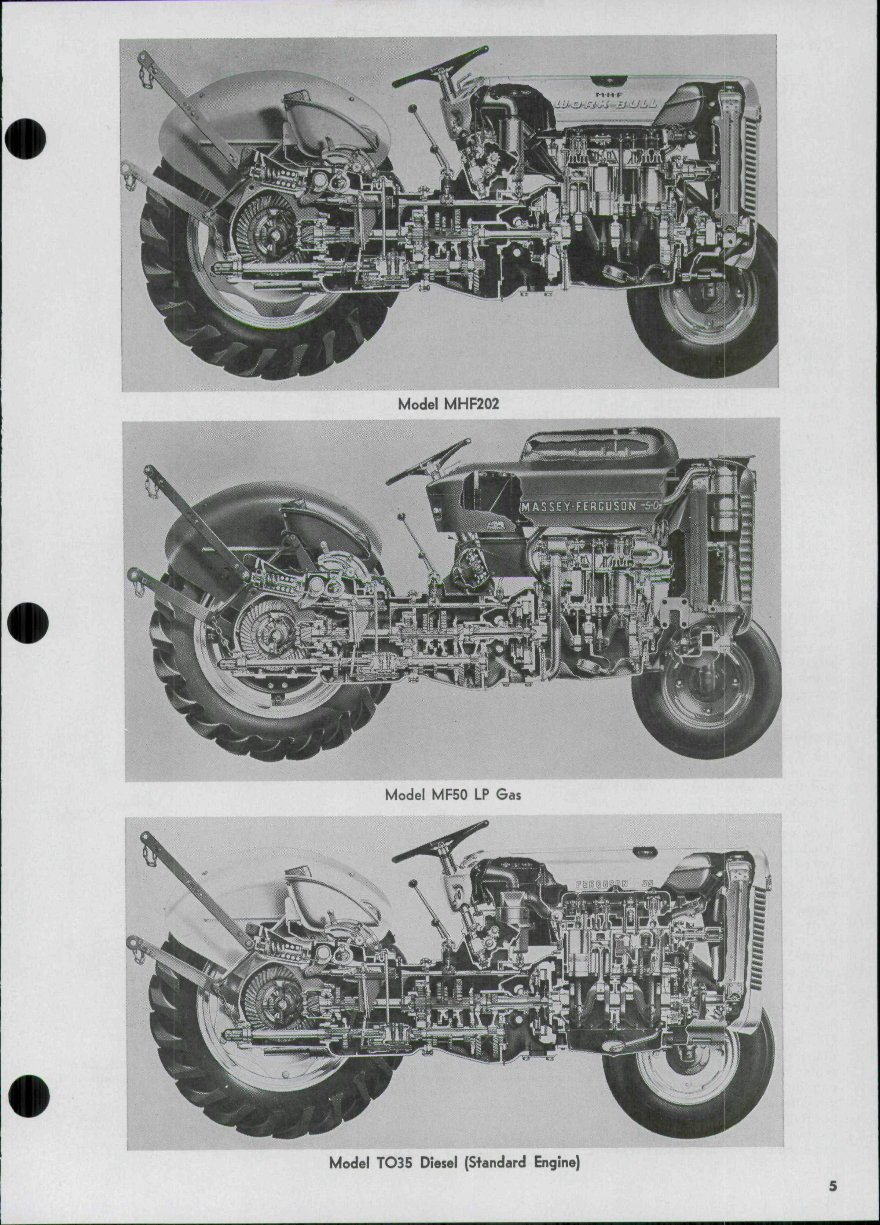 Massey Ferguson TO35/MF35/F40/MH50/MF50/MHF202/MF202/MF204 Tractors OEM Service & Repair Manual preview img 3