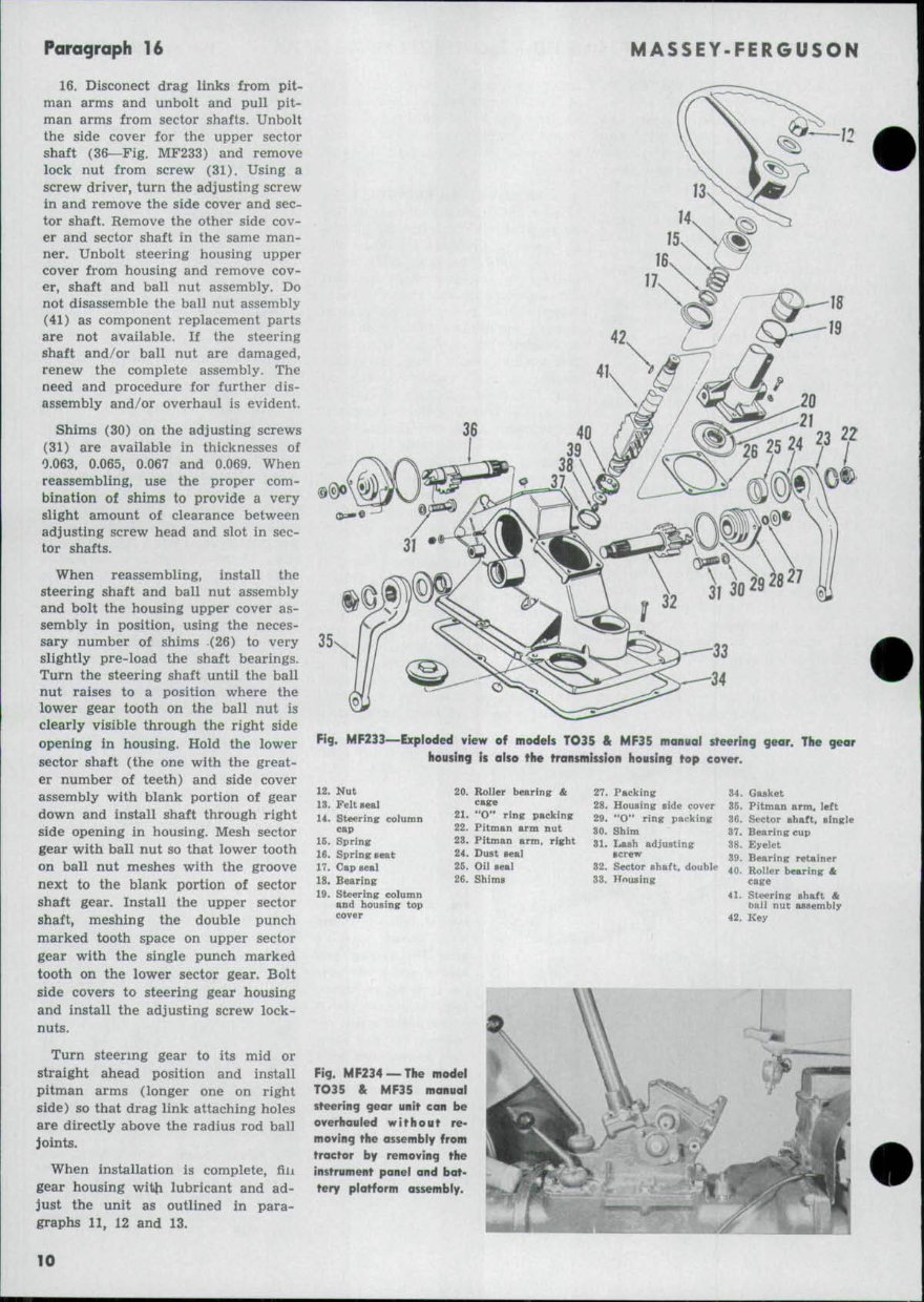 Massey Ferguson TO35/MF35/F40/MH50/MF50/MHF202/MF202/MF204 Tractors OEM Service & Repair Manual preview img 8