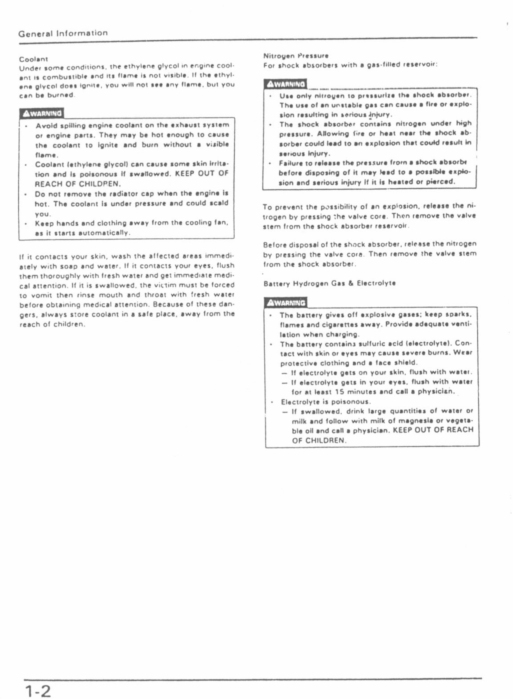 HONDA SPADA VT250 Service Repair Manual preview img 6