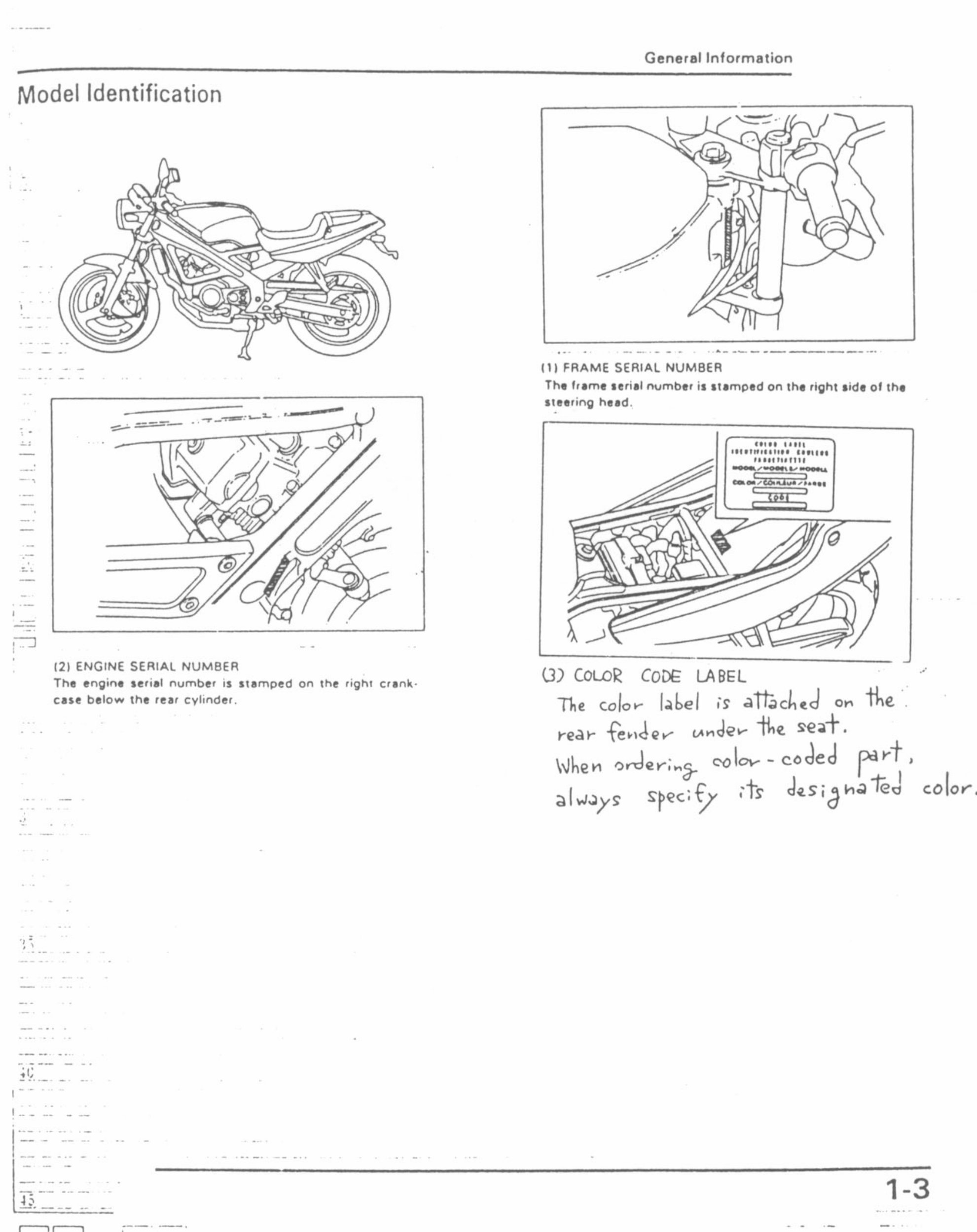 HONDA SPADA VT250 Service Repair Manual preview img 7