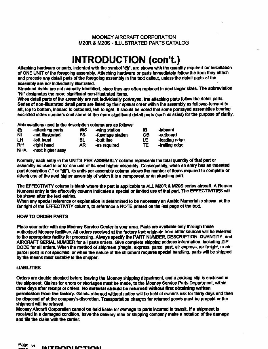 Mooney M20R Illustrated Parts Catalog Manual M20-R - IMPROVED - preview img 8