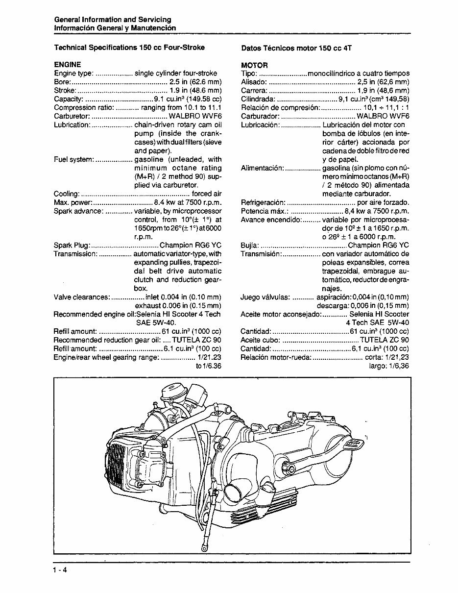 2000-2004 VESPA ET4 150 Scooter Service & Repair Manual preview img 10