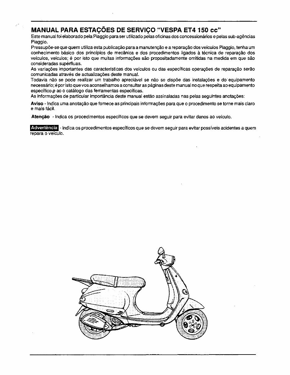 2000-2004 VESPA ET4 150 Scooter Service & Repair Manual preview img 3