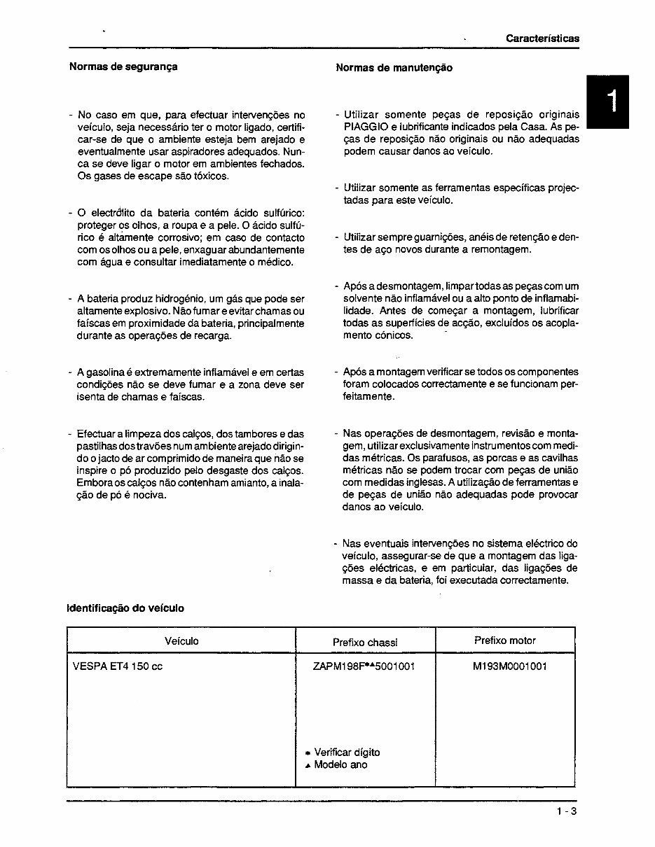 2000-2004 VESPA ET4 150 Scooter Service & Repair Manual preview img 9