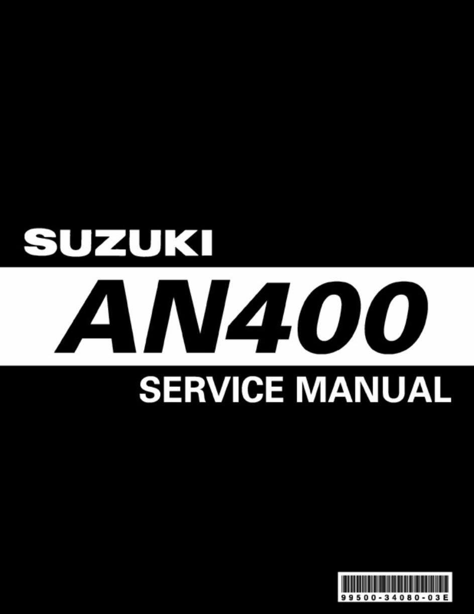 2003-2006 Suzuki AN400 Burgman 400 Service & Repair Manual preview img 1