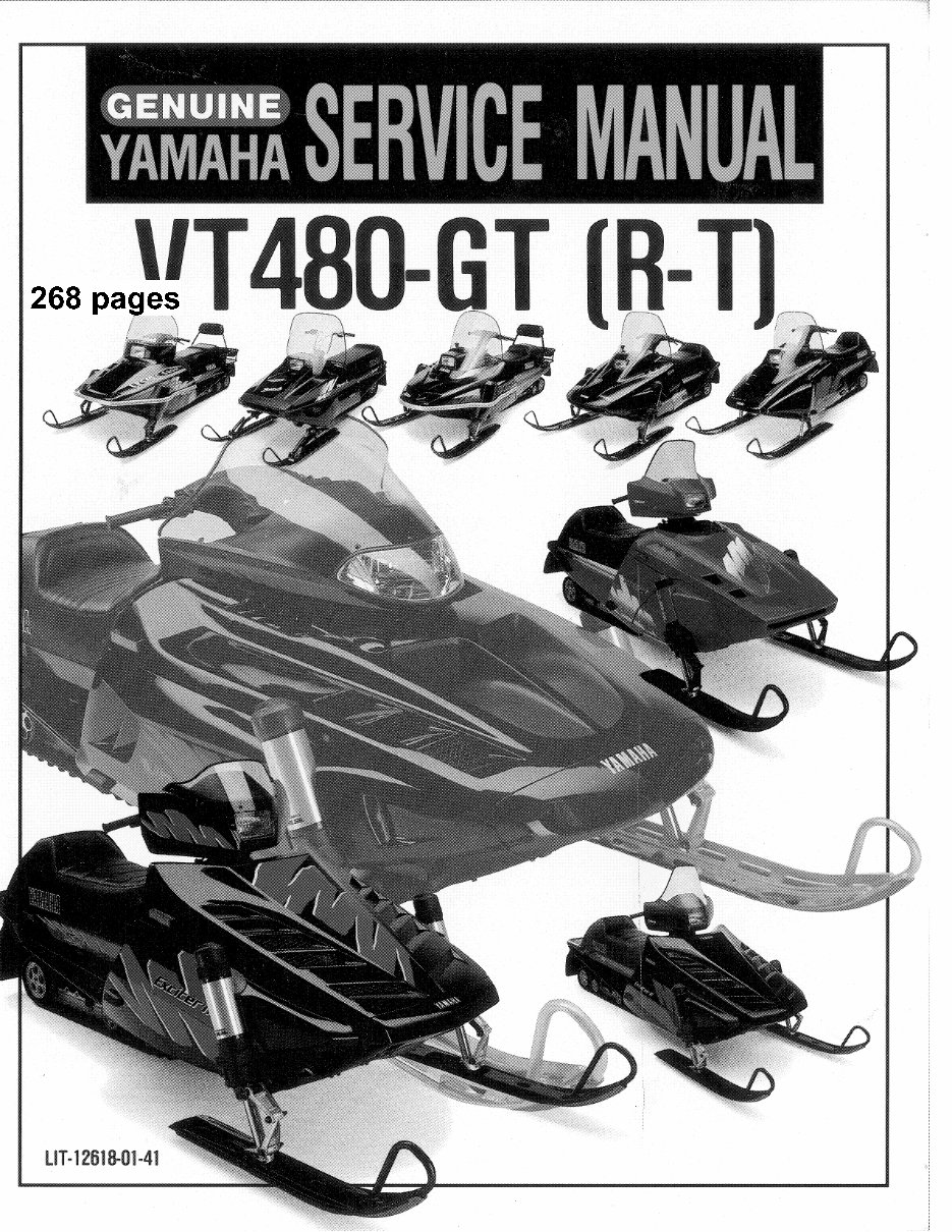 1991-1997 Yamaha Venture VT480 Snowmobile Service Repair Factory Manual INSTANT (1991 1992 1993 1994 1995 1996 1997) preview img 1