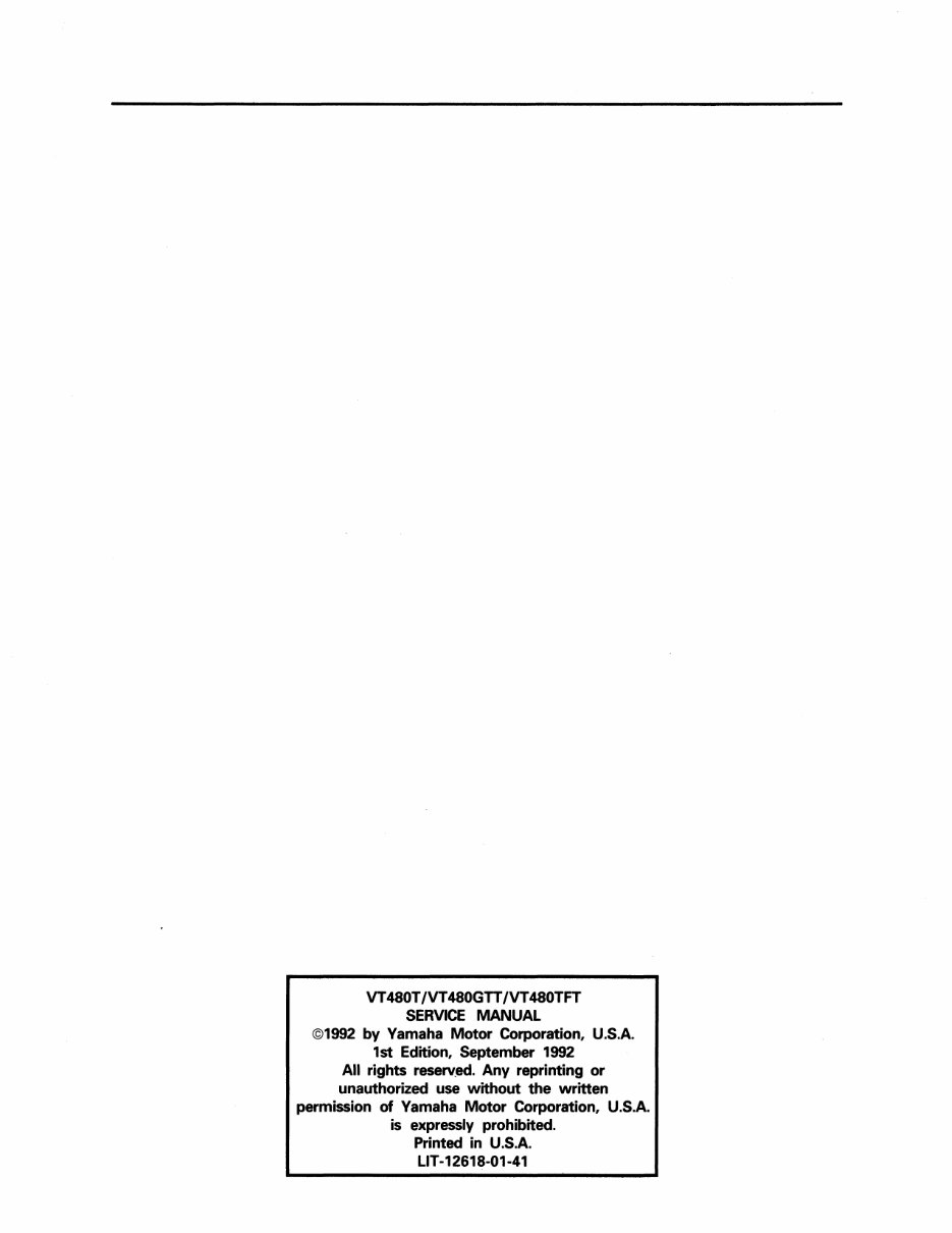 1991-1997 Yamaha Venture VT480 Snowmobile Service Repair Factory Manual INSTANT (1991 1992 1993 1994 1995 1996 1997) preview img 2