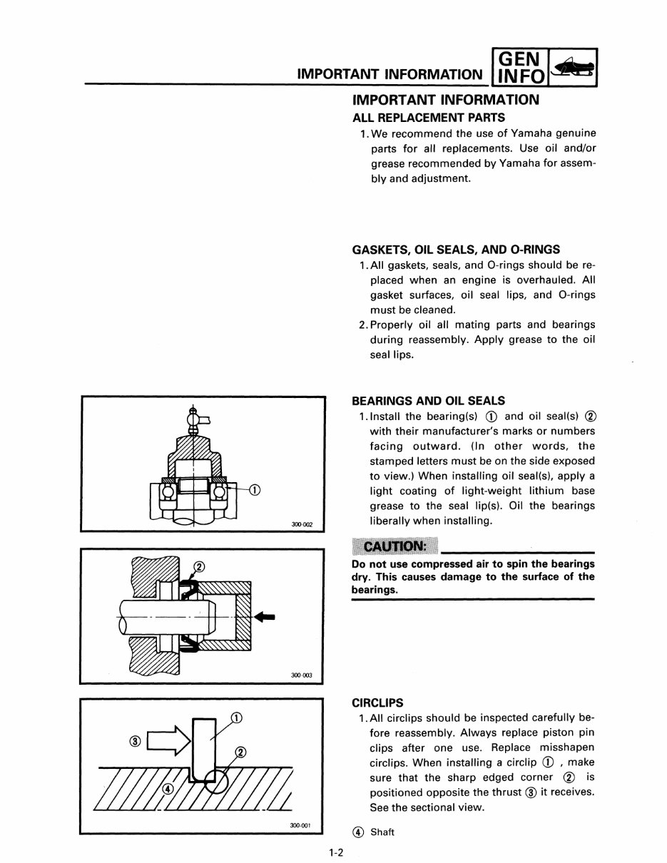 1991-1997 Yamaha Venture VT480 Snowmobile Service Repair Factory Manual INSTANT (1991 1992 1993 1994 1995 1996 1997) preview img 9