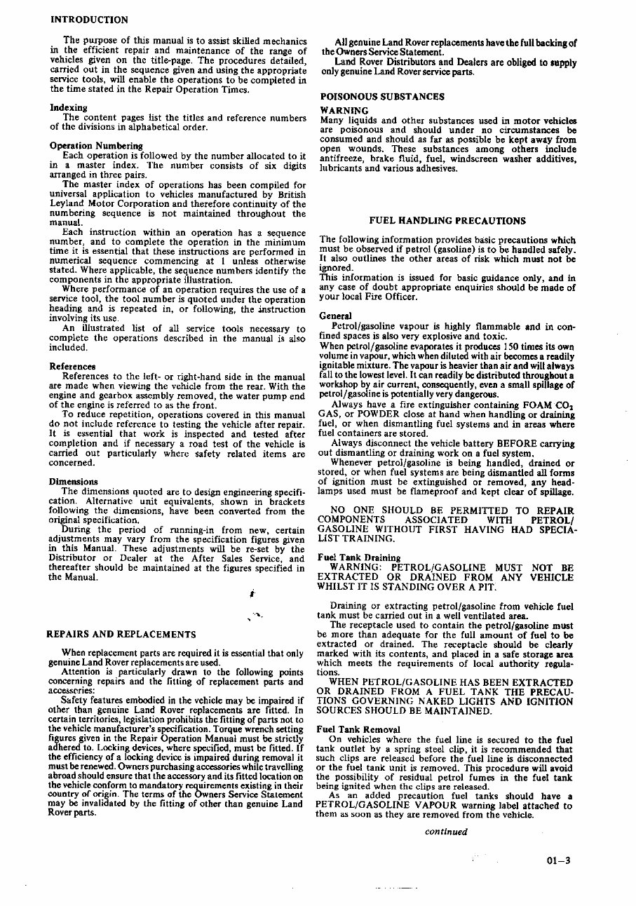 Land Rover Series III Workshop Service repair Manual preview img 1