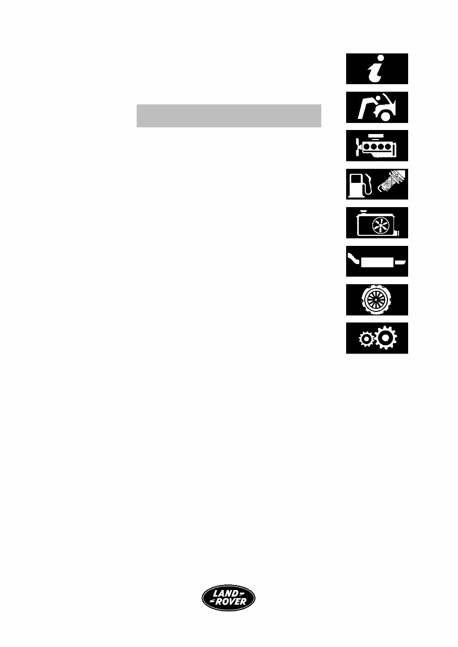 Range Rover P38 Series Shop Manual preview img 2