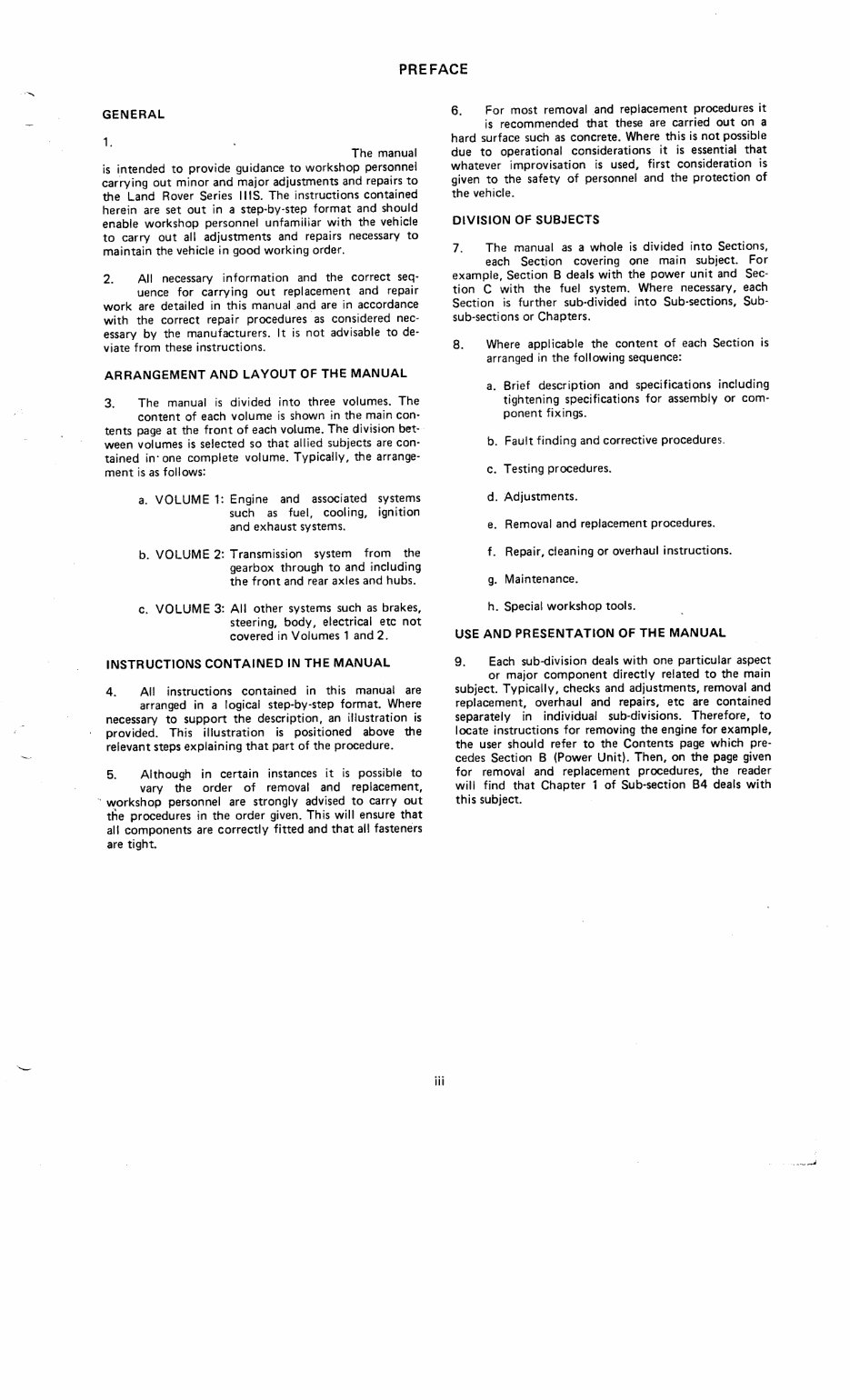 Land Rover Series 3 Service Manual preview img 4