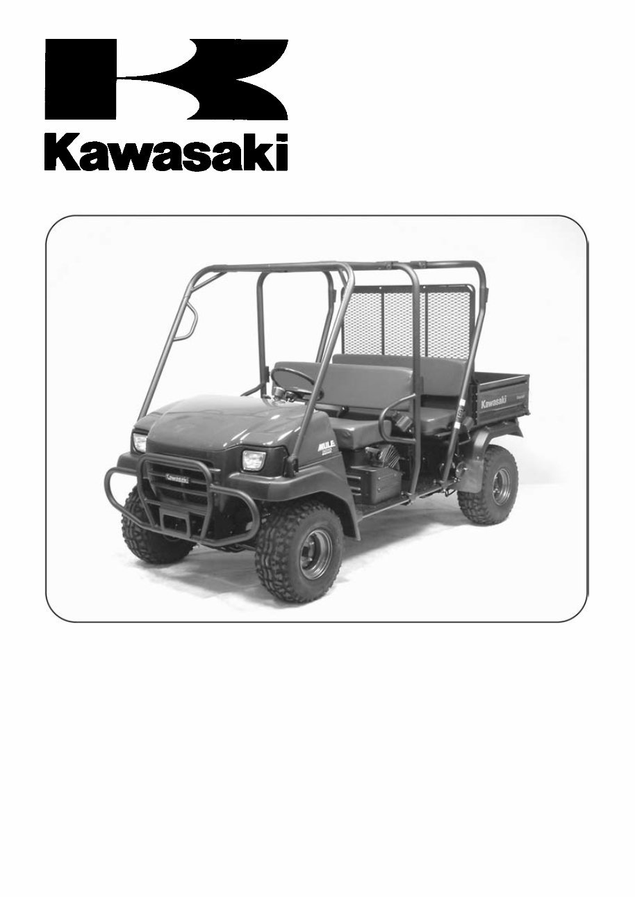 2007 Kawasaki MULE 3010 TRANS 4x4 Diesel KAF950C7F Service Manual preview img 1