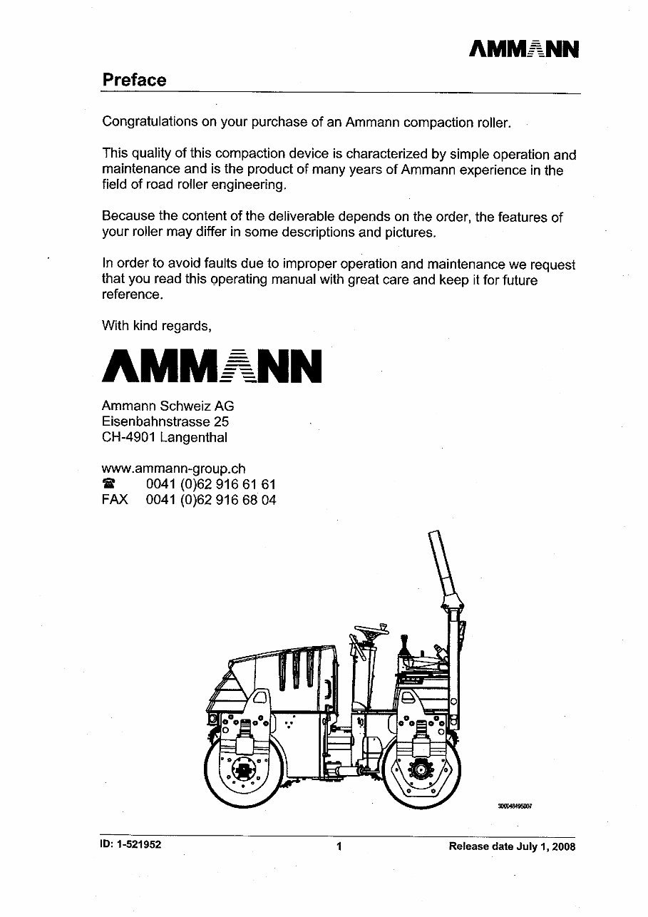 Ammann AV40-2K,AV32,AV36 manual set. preview img 5