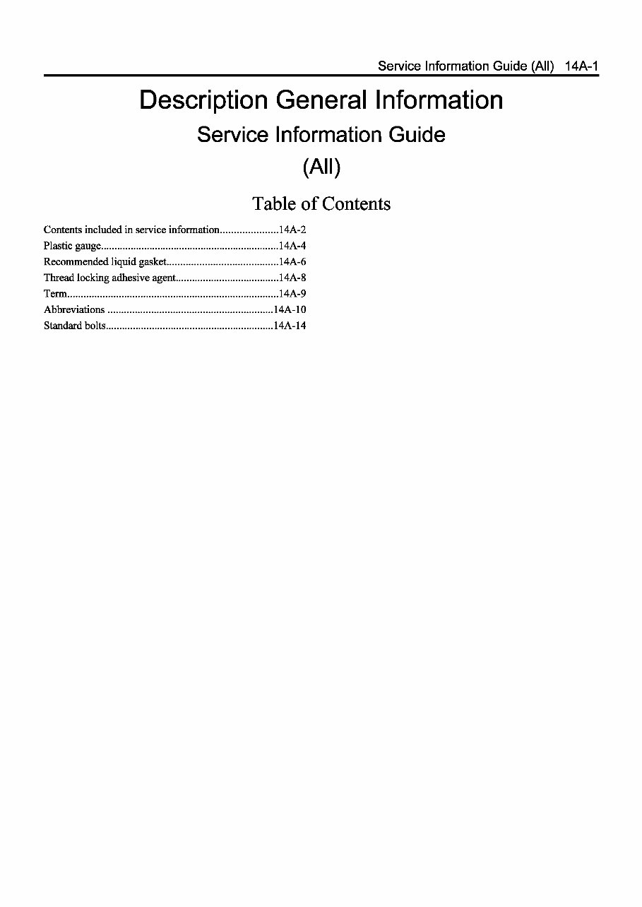 Isuzu 4JJ1 Engine Service & Repair Manual preview img 7