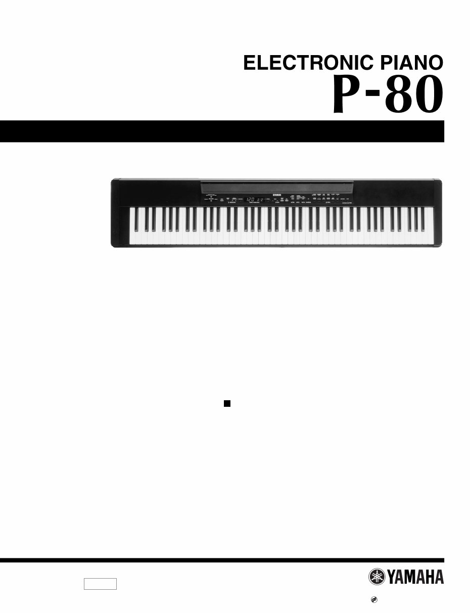 Yamaha p-80 p80 piano complete service manual preview img 1
