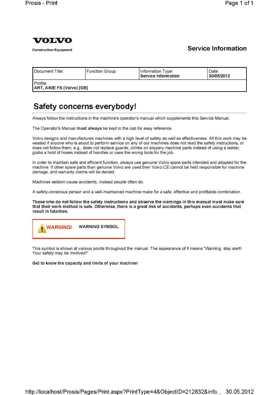 Volvo A40E FS A40EFS Articulated Dump Truck Service Repair Manual INSTANT preview img 3