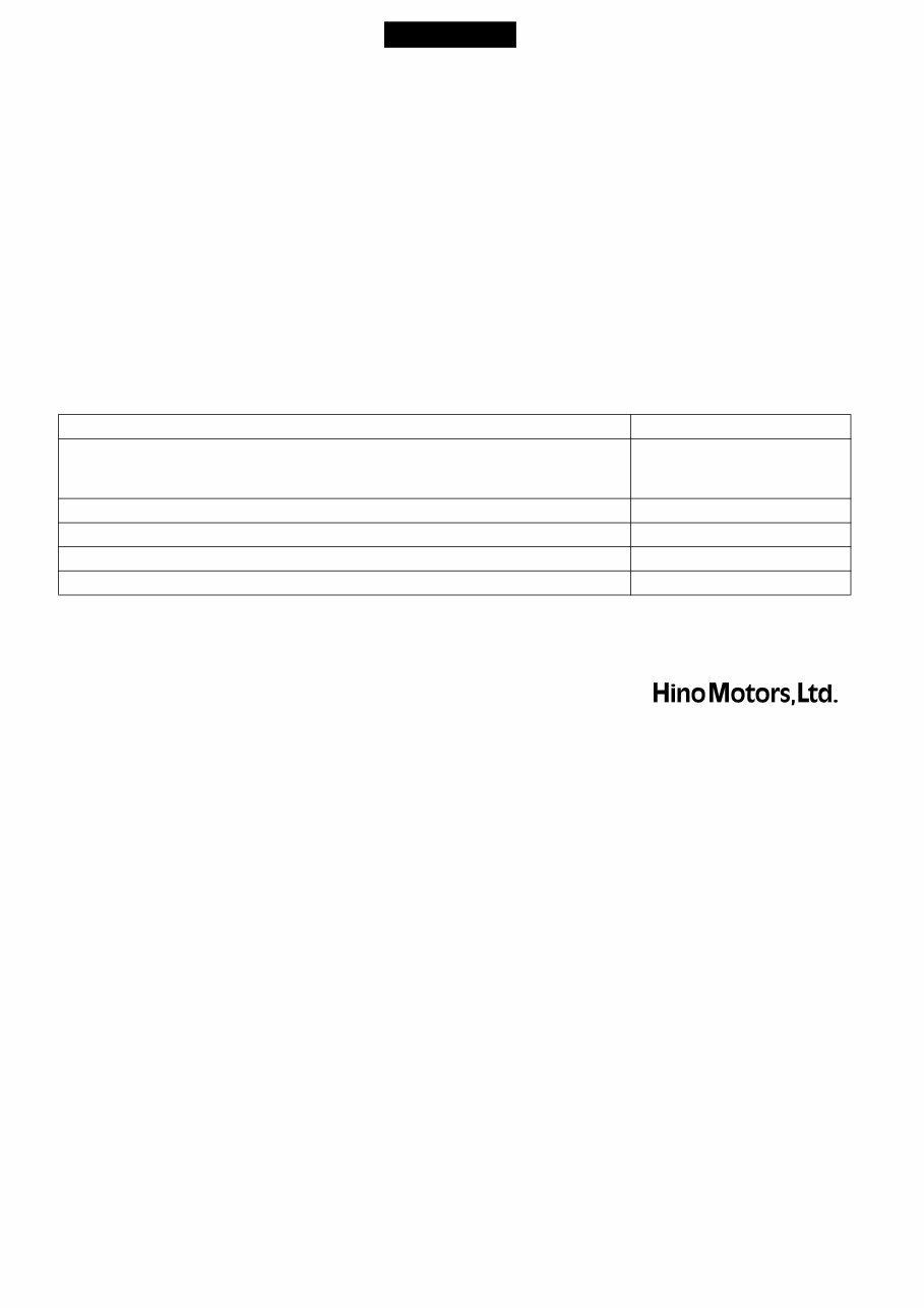 HINO Truck 500 Series OEM Wiring Electrical Diagram Manual preview img 1
