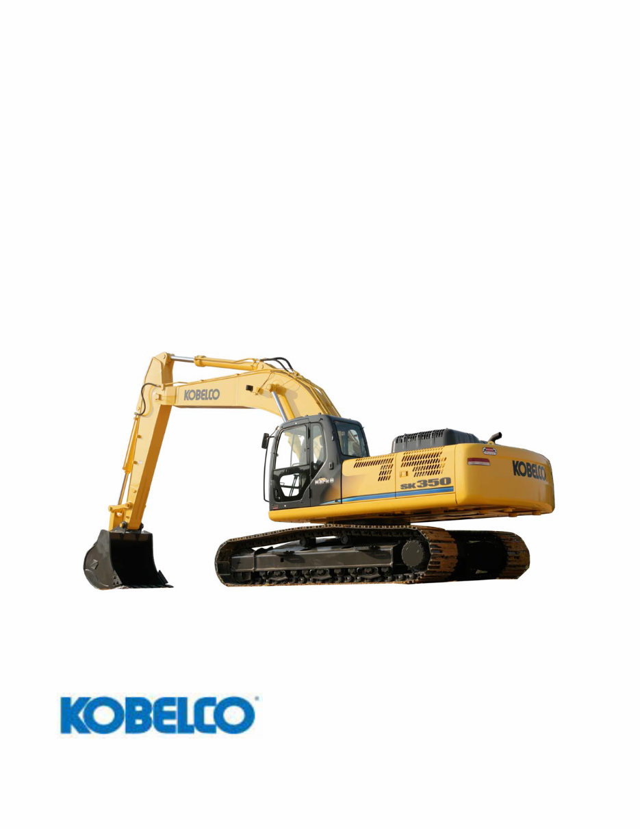 KOBELCO Mark-8 Series SK350 Excavators Service Repair Workshop Manual preview img 1