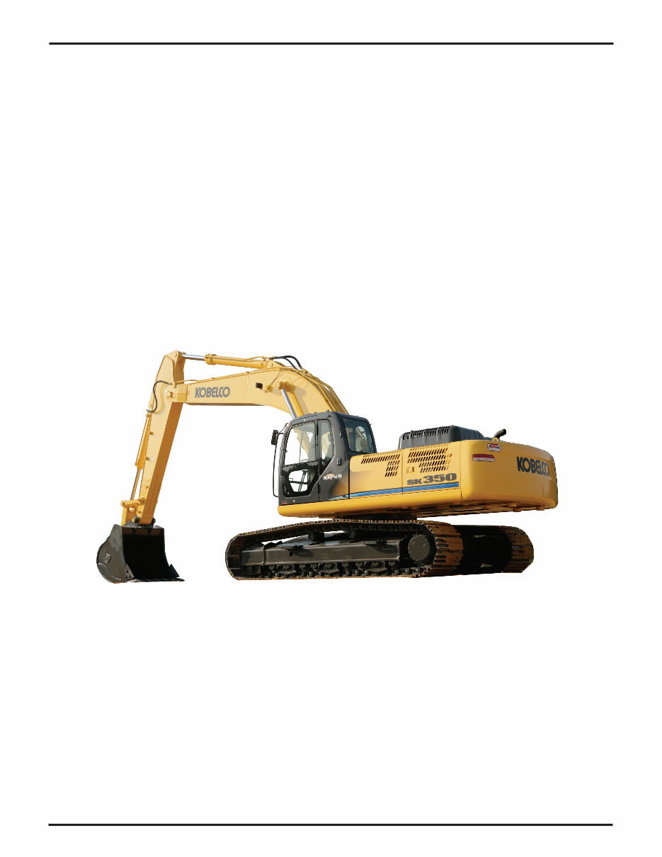 KOBELCO Mark-8 Series SK350 Excavators Service Repair Workshop Manual preview img 5