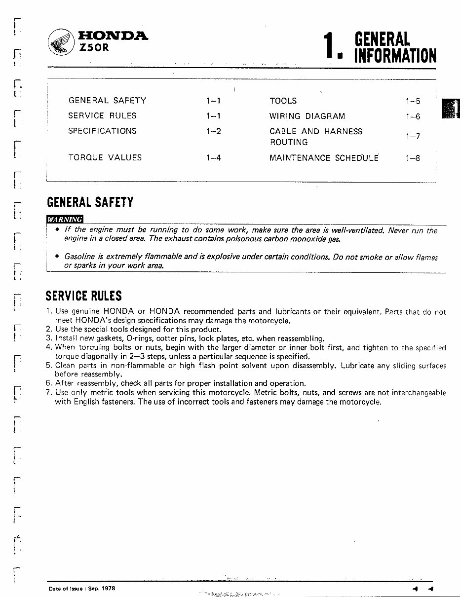 1979-1982 Z50R Service & Repair Manual preview img 3