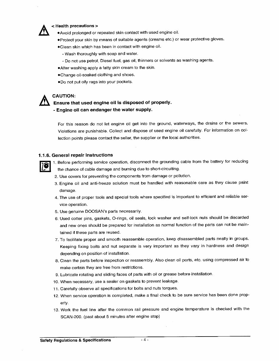 DAEWOO DOOSAN DL08 Diesel Engine Service Repair Manual preview img 10