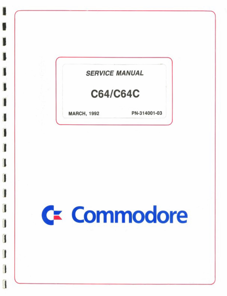 COMMODORE C64 C64C Service Repair Fix Manual preview img 1