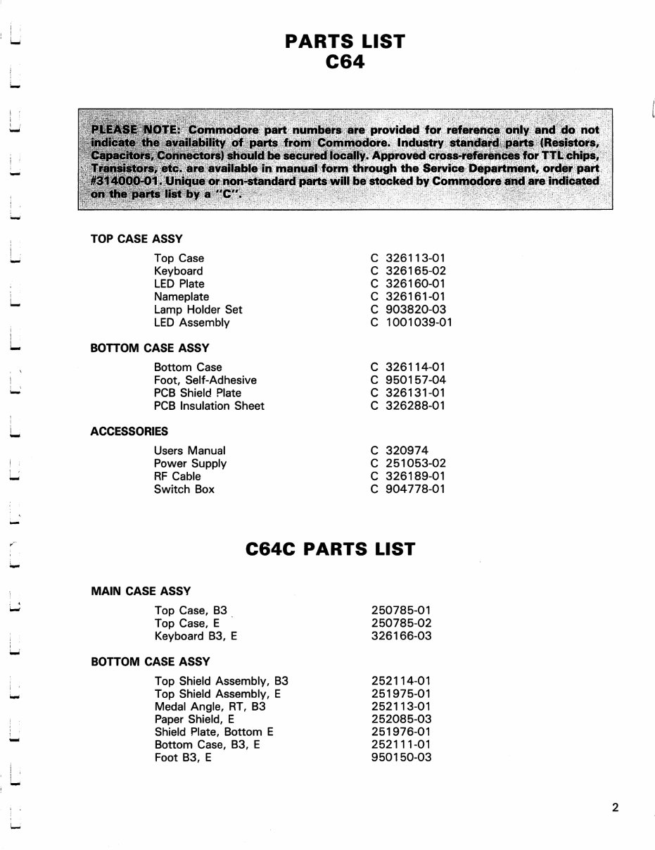 COMMODORE C64 C64C Service Repair Fix Manual preview img 6