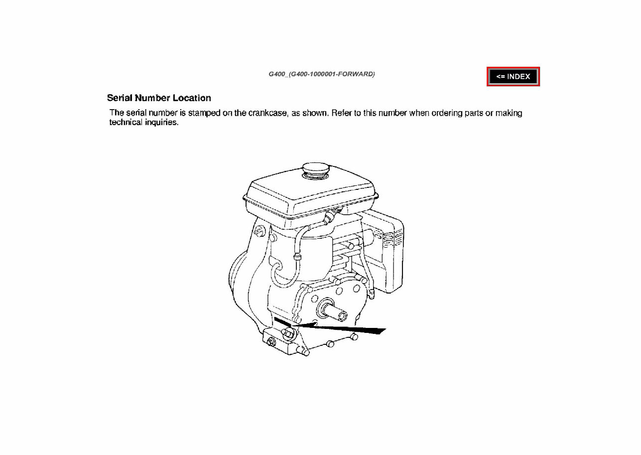 Honda G400 Horizontal Shaft Engine Repair Manual preview img 10