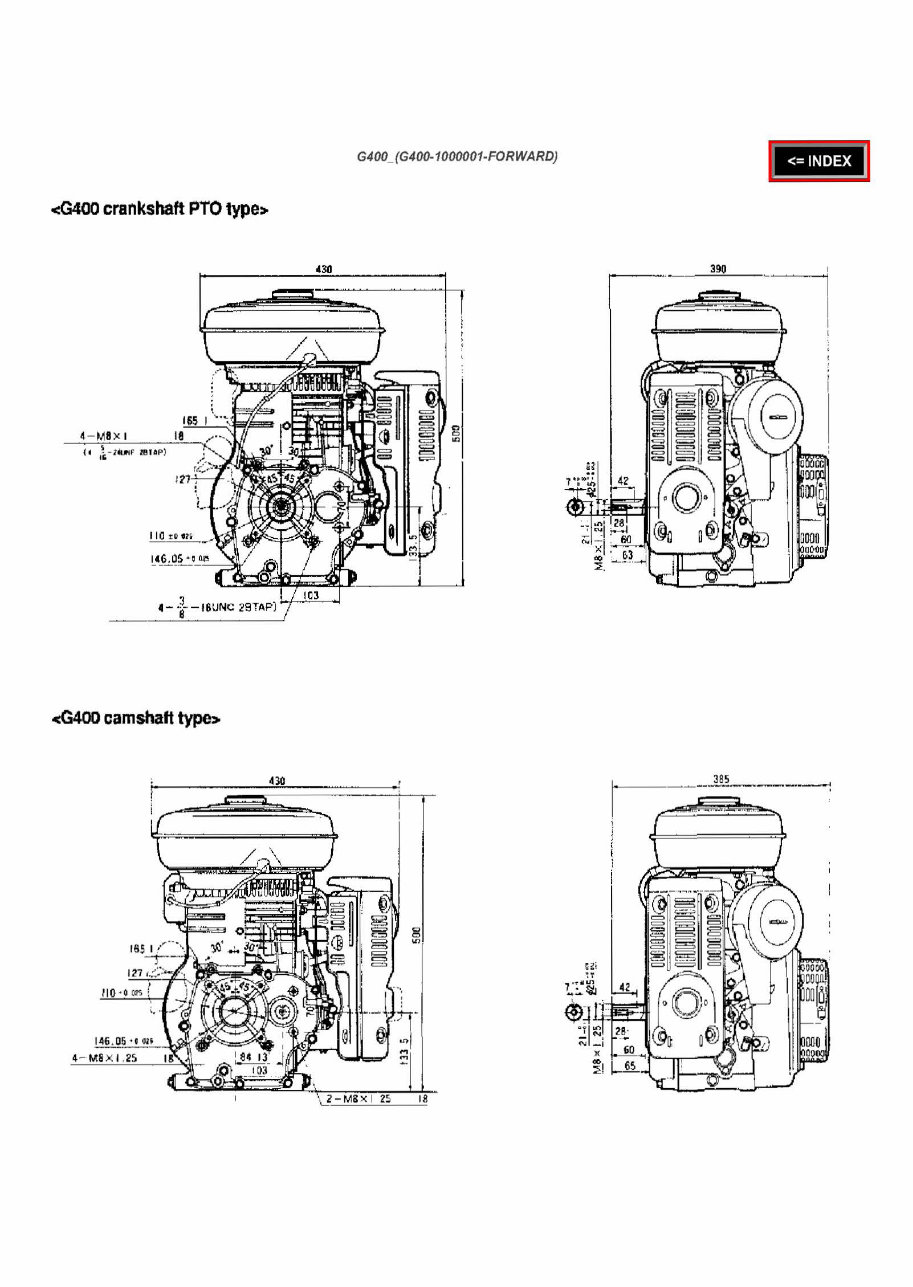 Honda G400 Horizontal Shaft Engine Repair Manual preview img 6