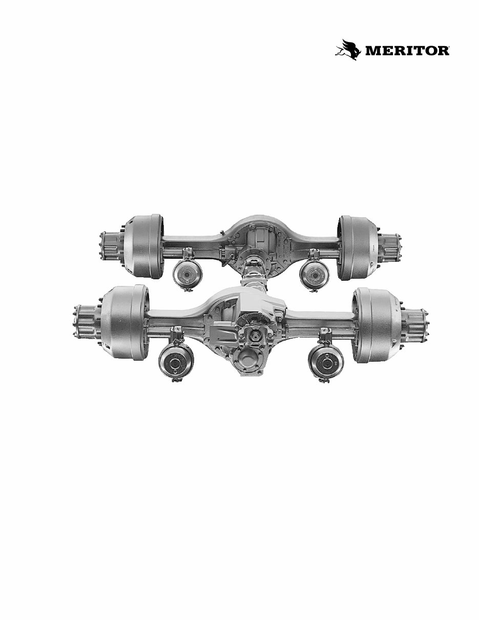 Meritor forward tandem drive axles maintenance service manual preview img 1
