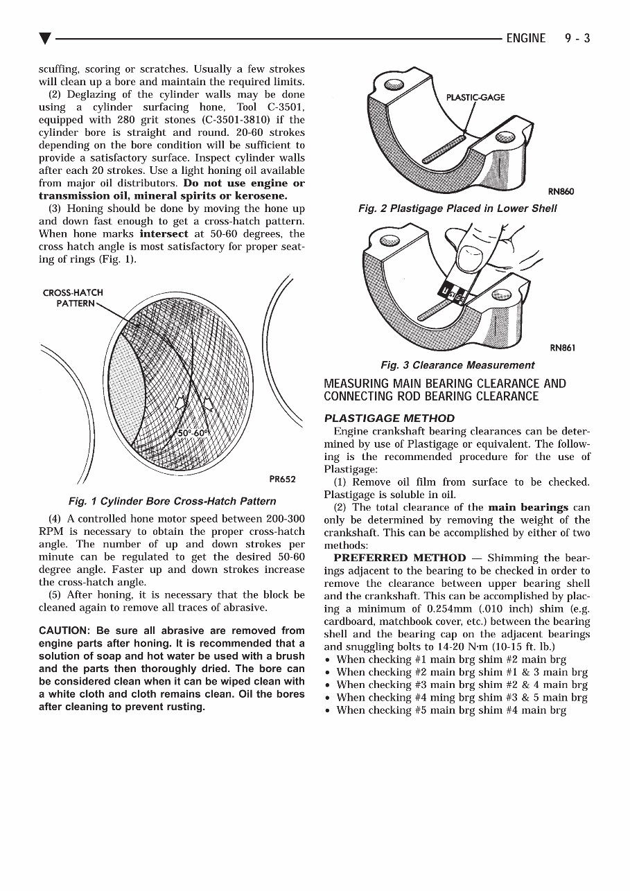 1992-1993 Chrysler LeBaron / Fifth Avenue / Acclaim / Dodge Shadow Service & Repair Manual preview img 3