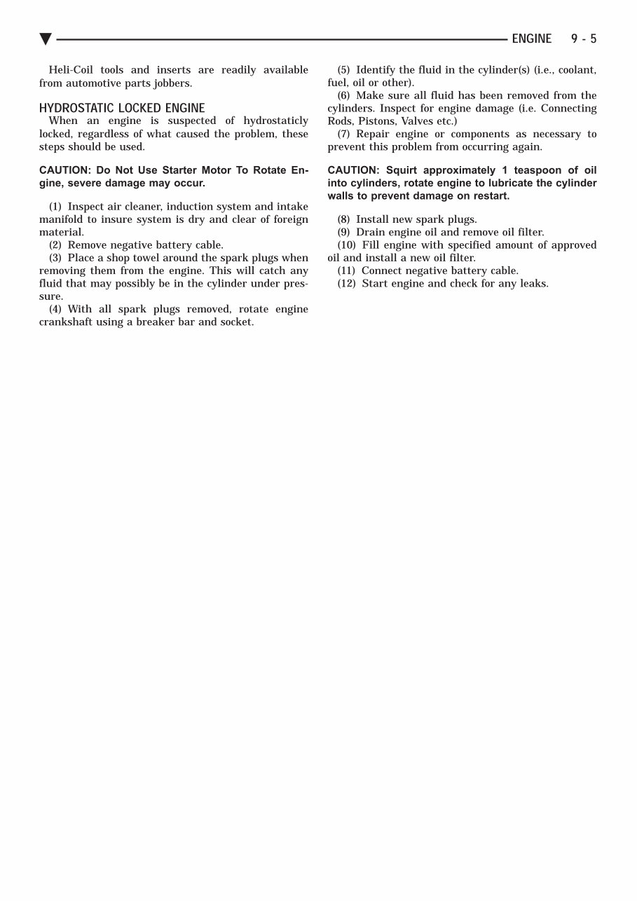 1992-1993 Chrysler LeBaron / Fifth Avenue / Acclaim / Dodge Shadow Service & Repair Manual preview img 5