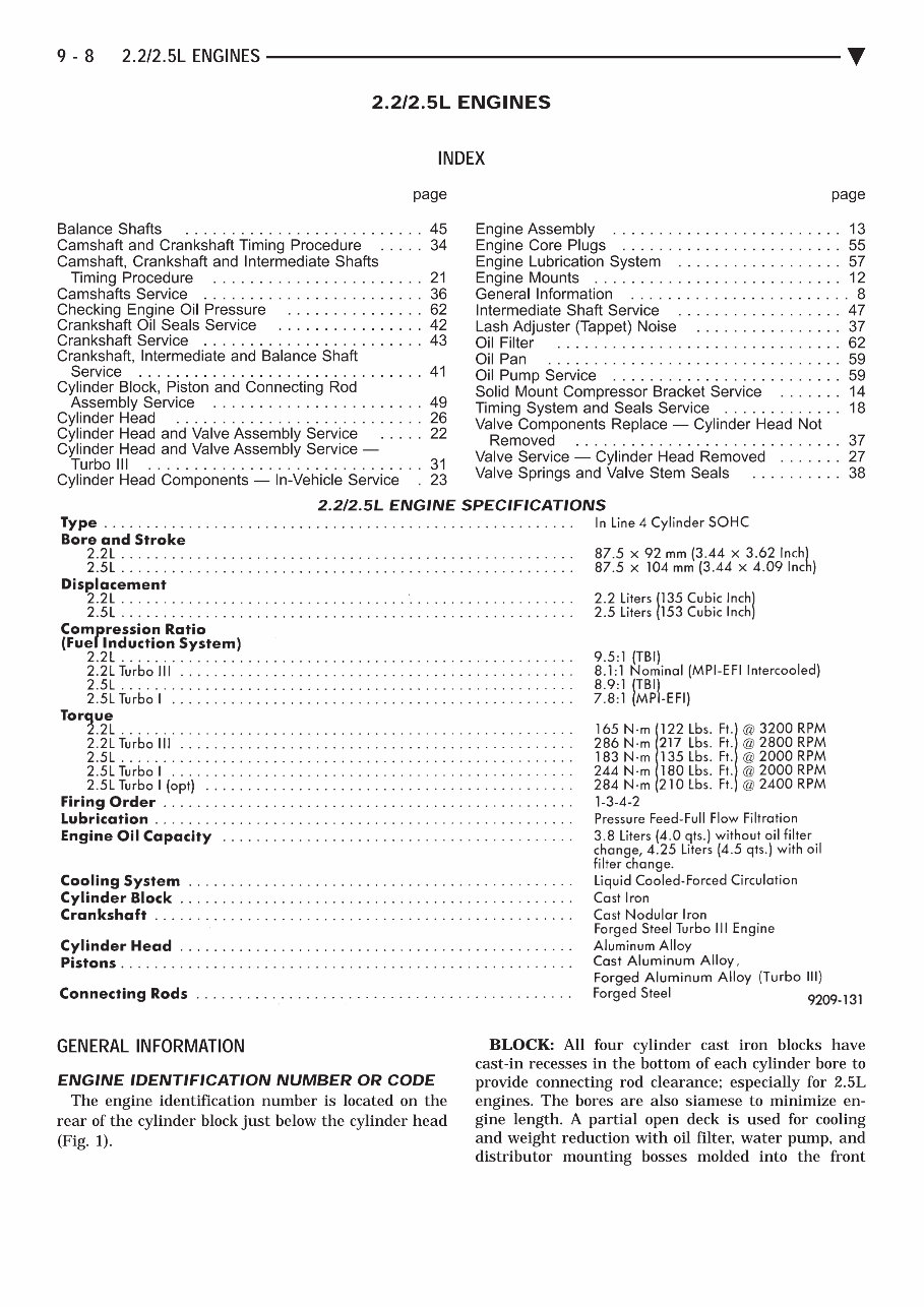 1992-1993 Chrysler LeBaron / Fifth Avenue / Acclaim / Dodge Shadow Service & Repair Manual preview img 8