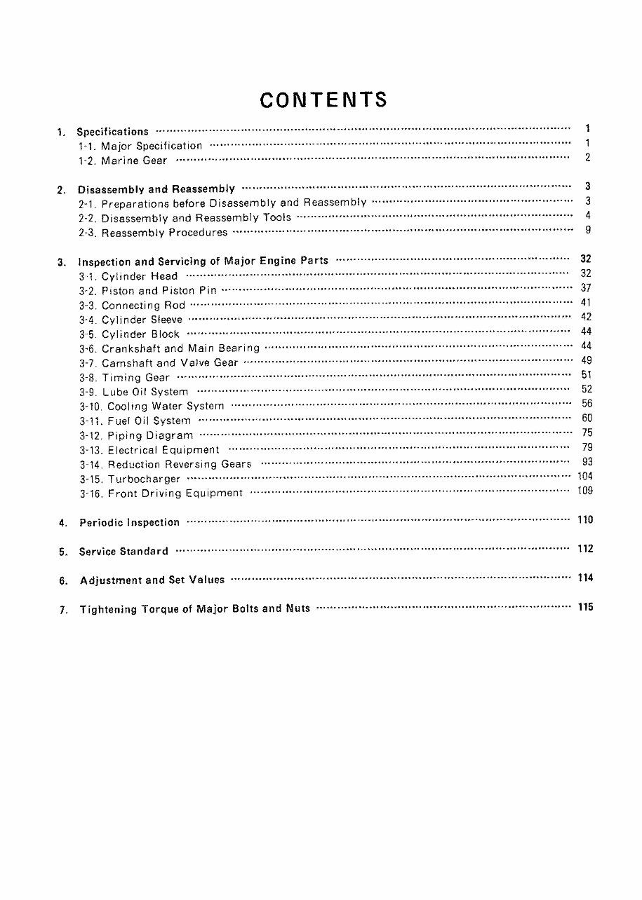 YANMAR 6CX-ETE Marine Diesel Engine Workshop Service Manual preview img 3