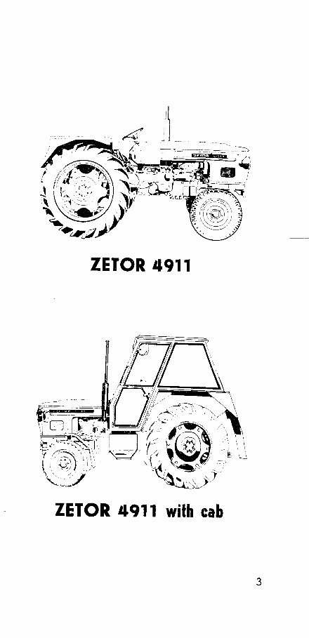 Zetor 4911 / 5911 / 5945 / 6911 / 6945 Tractor Operators Manual preview img 4