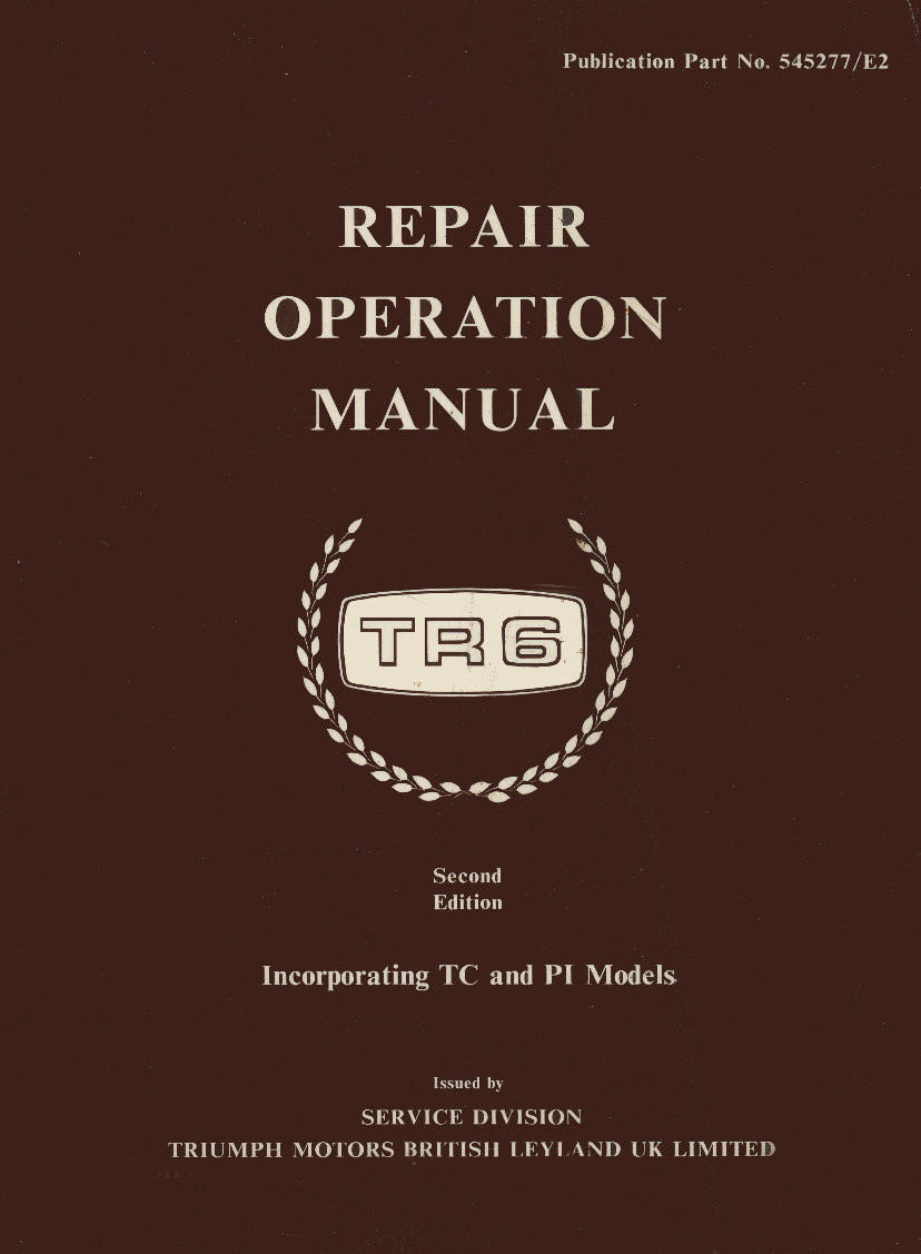Triumph TR6 Workshop Manual preview img 1