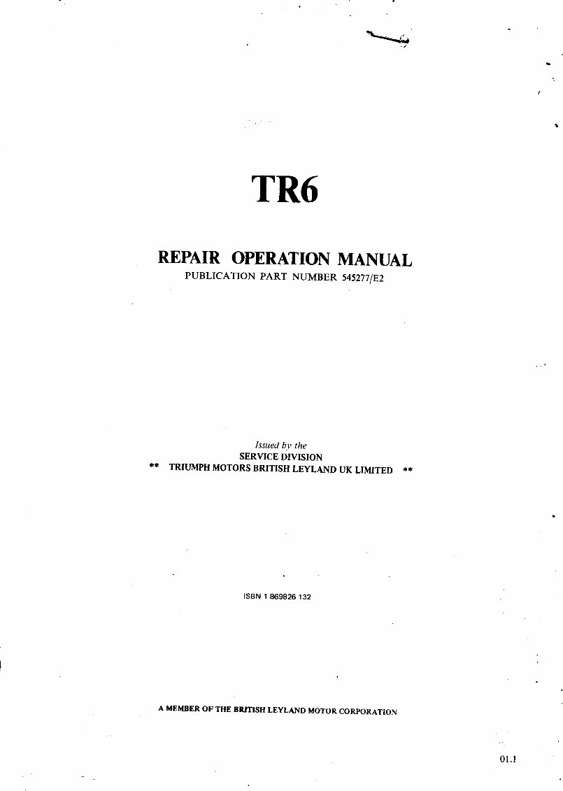 Triumph TR6 Workshop Manual preview img 2