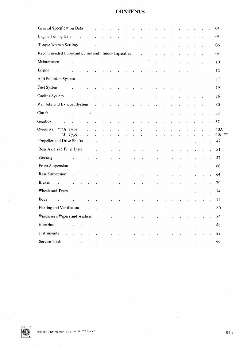 Triumph TR6 Workshop Manual preview img 3