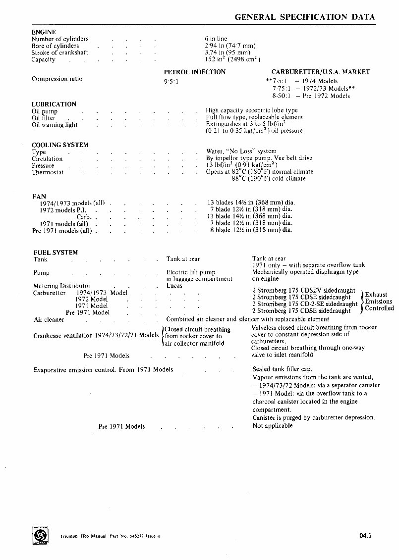 Triumph TR6 Workshop Manual preview img 9