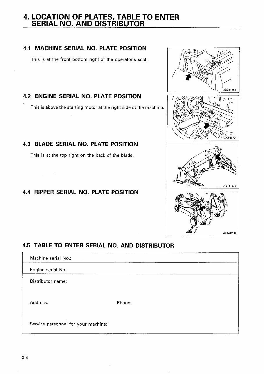 KOMATSU D155AX-3 BULLDOZER Operation & Maintenance Manual preview img 5