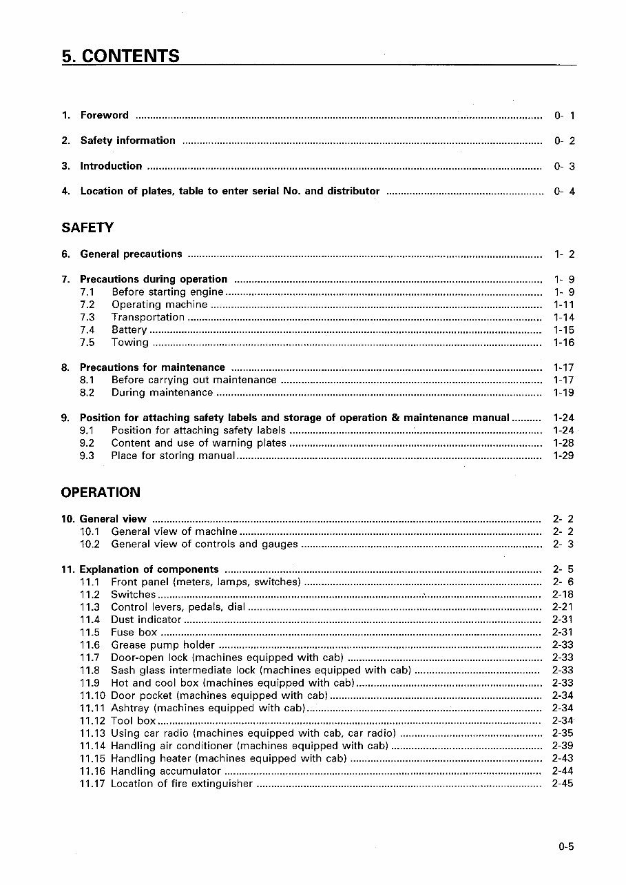 KOMATSU D155AX-3 BULLDOZER Operation & Maintenance Manual preview img 6